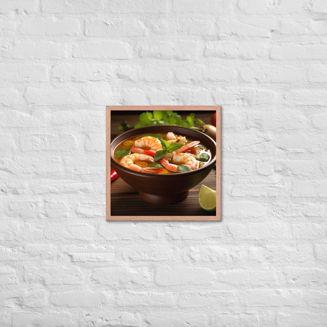 Tom Yum Soup Framed poster 🤤 from Yumify.AI