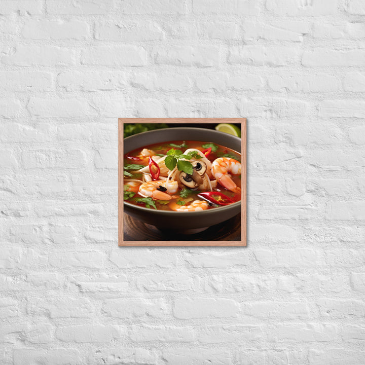 Tom Yum Soup Framed poster 🤤 from Yumify.AI