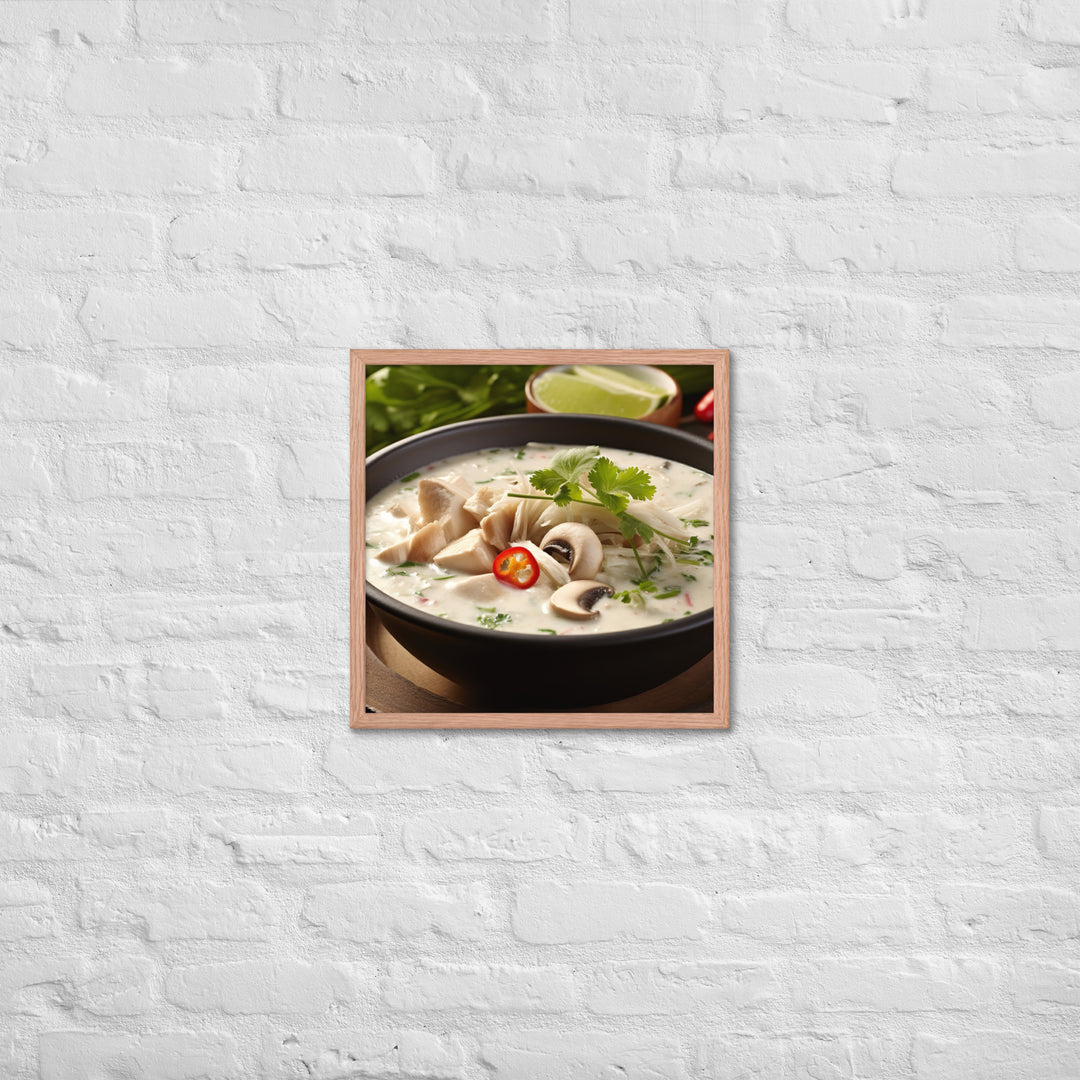 Tom Kha Gai Framed poster 🤤 from Yumify.AI