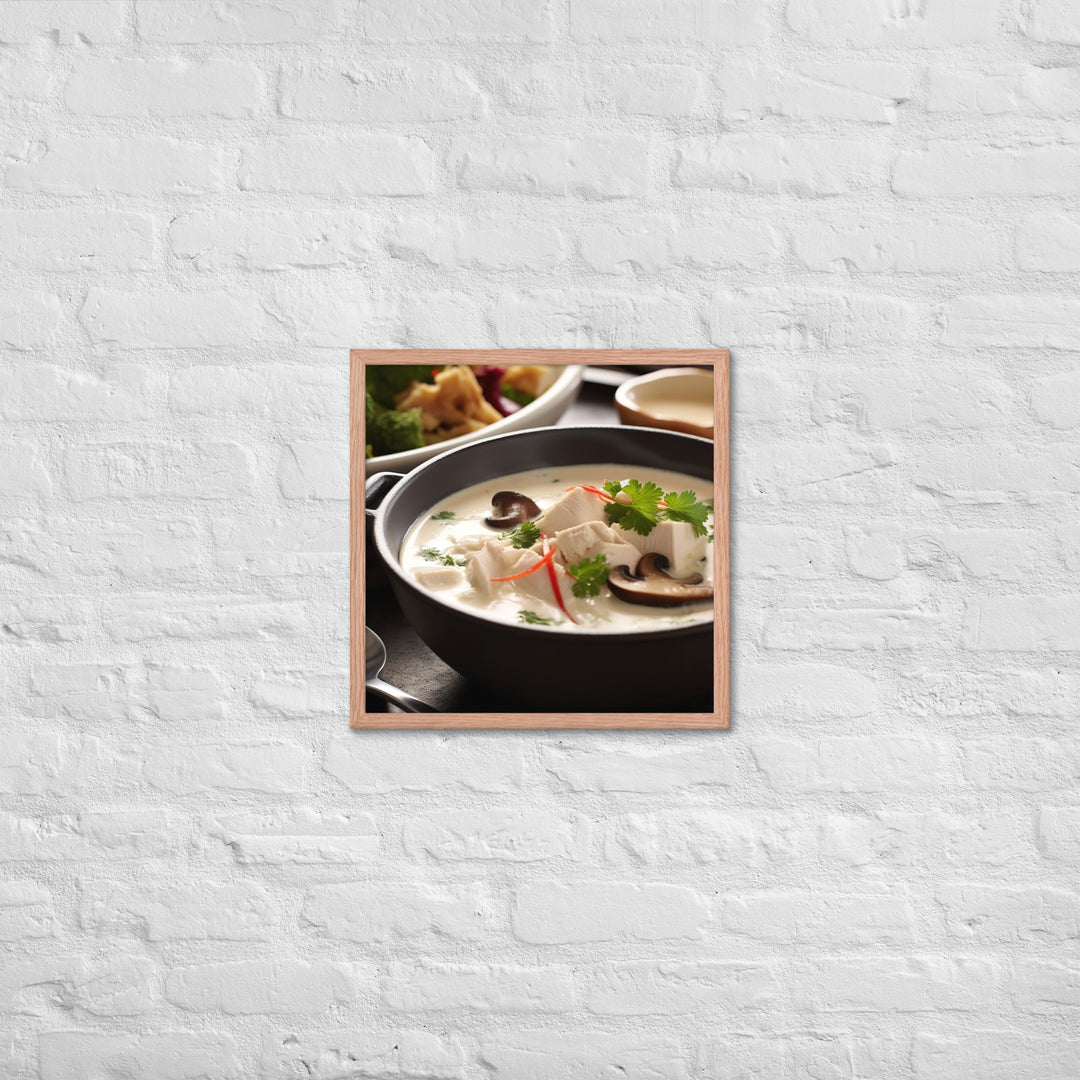 Tom Kha Gai Framed poster 🤤 from Yumify.AI