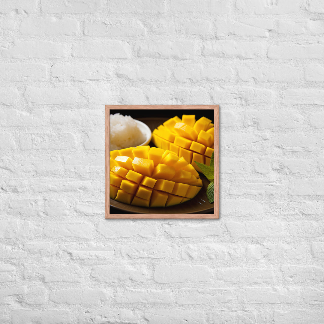 Mango Sticky Rice Framed poster 🤤 from Yumify.AI