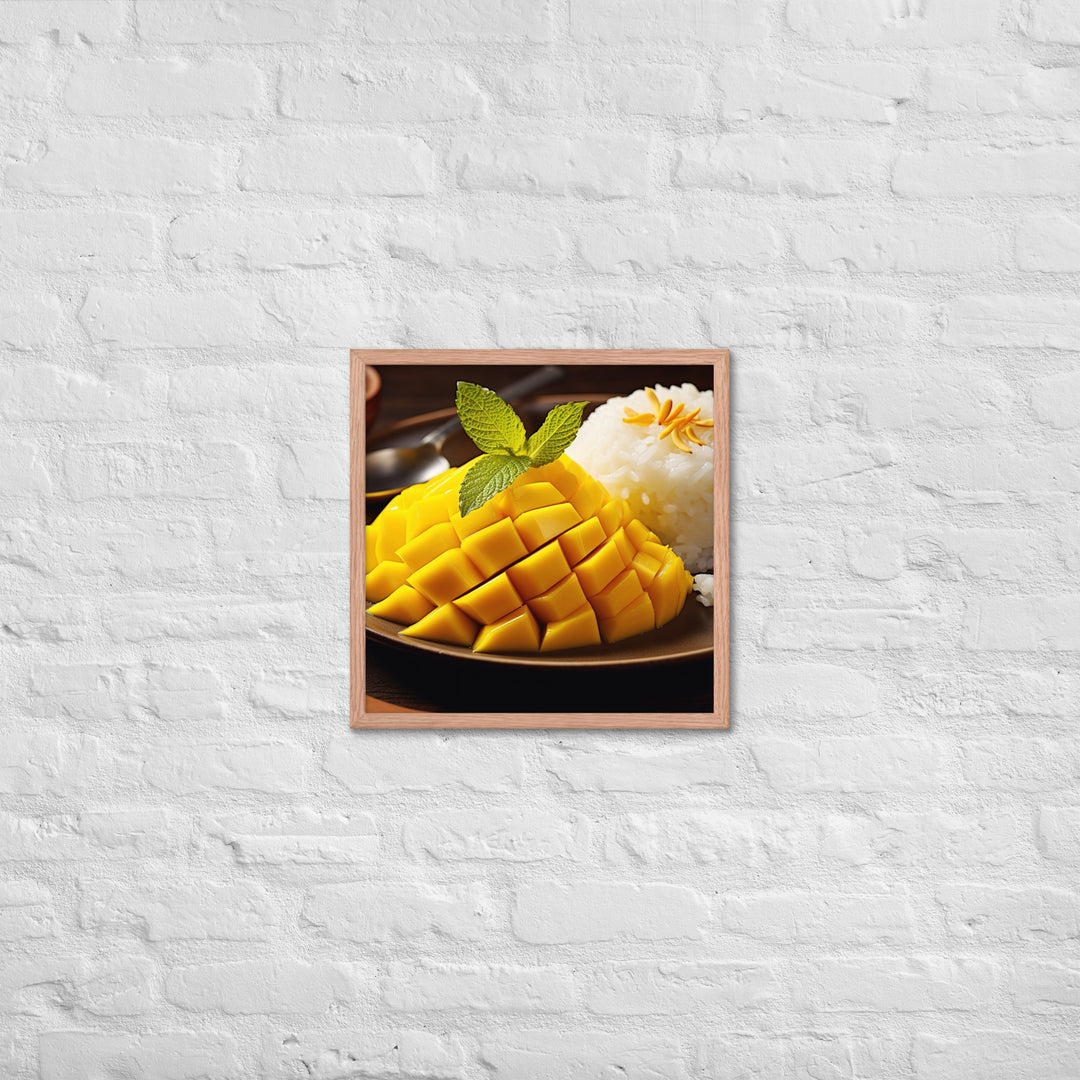 Mango Sticky Rice Framed poster 🤤 from Yumify.AI