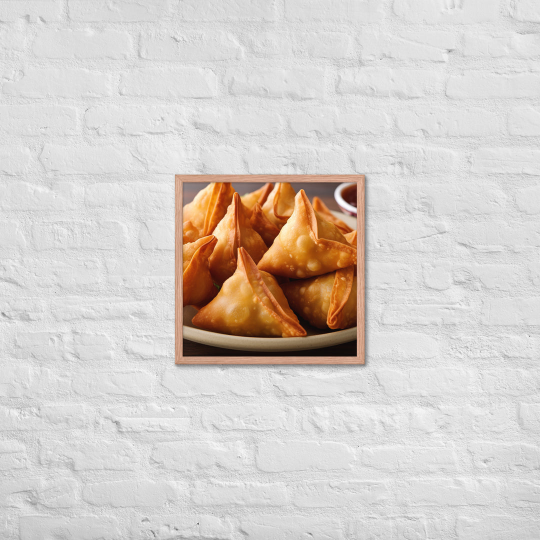 Samosas Framed poster 🤤 from Yumify.AI