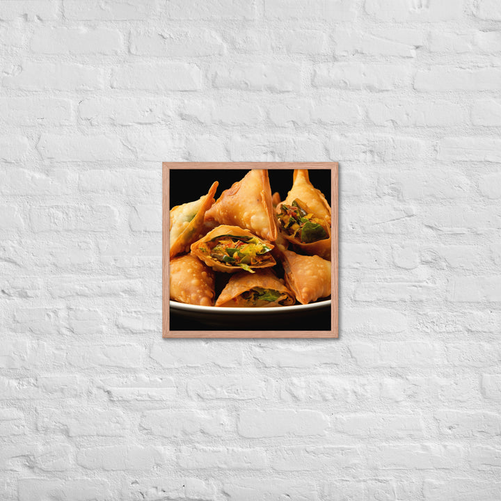 Samosas Framed poster 🤤 from Yumify.AI