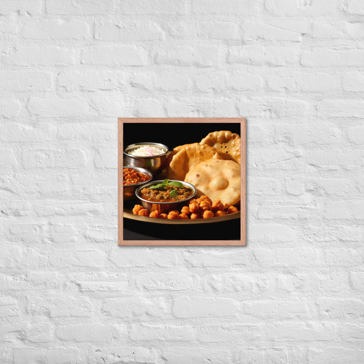 Chole Bhature Framed poster 🤤 from Yumify.AI