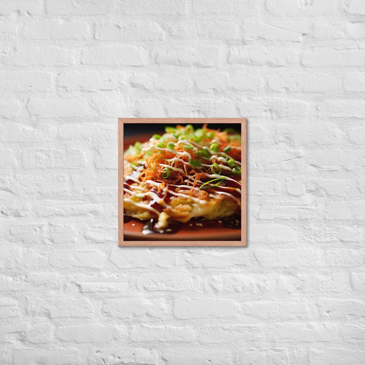 Okonomiyaki Framed poster 🤤 from Yumify.AI