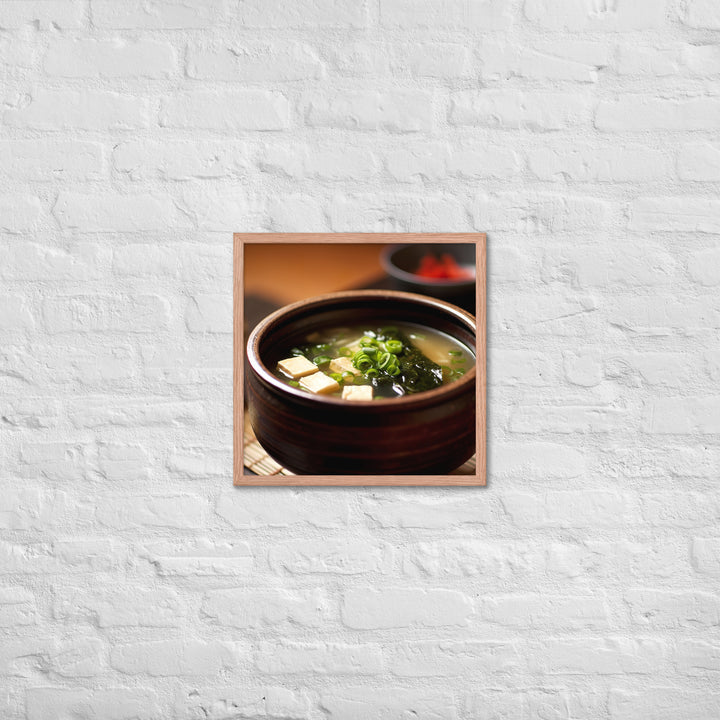 Miso Soup Framed poster 🤤 from Yumify.AI