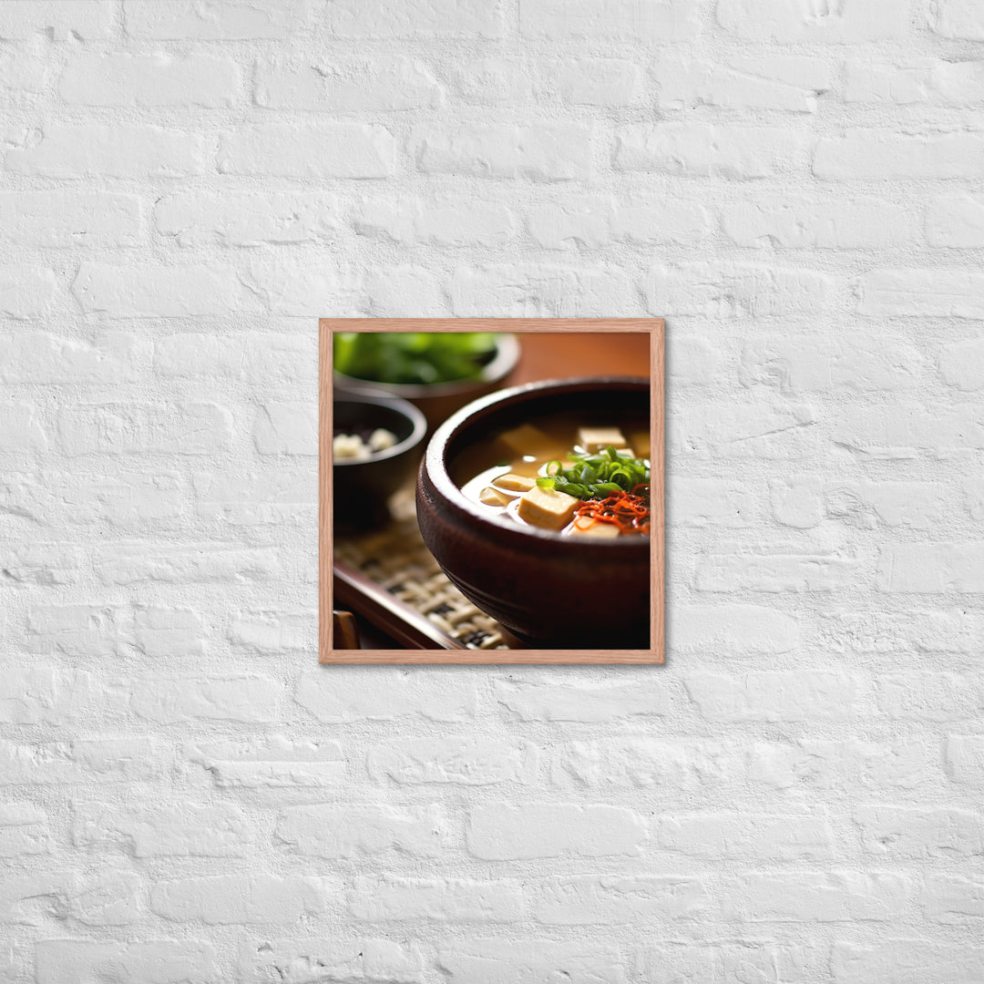 Miso Soup Framed poster 🤤 from Yumify.AI