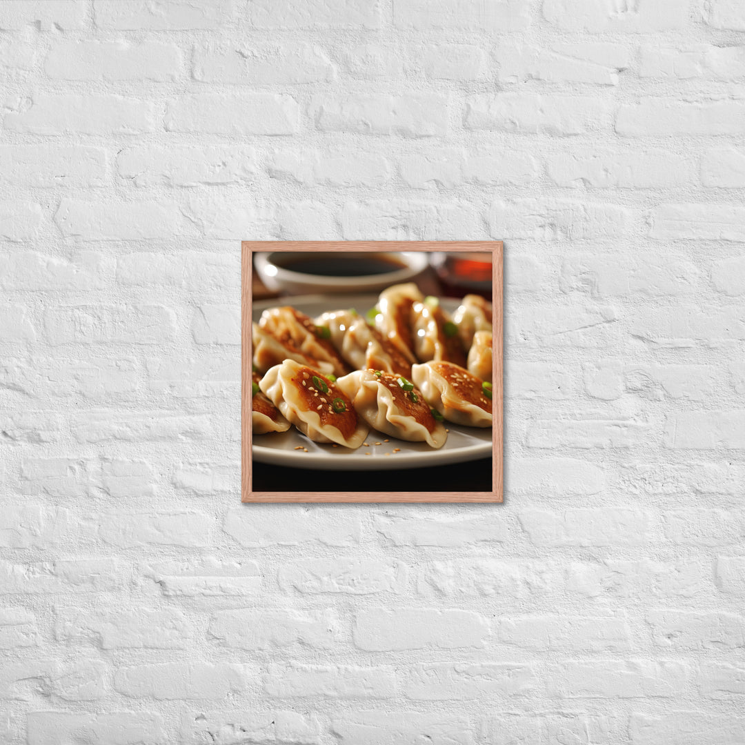 Gyoza Framed poster 🤤 from Yumify.AI