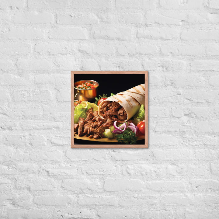 Mixed Shawarma Framed poster 🤤 from Yumify.AI