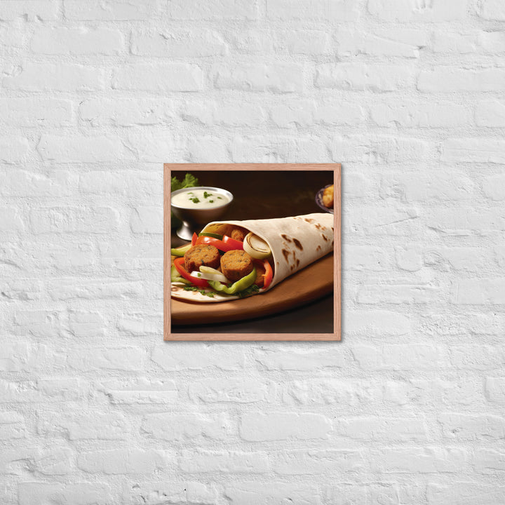 Falafel Shawarma Framed poster 🤤 from Yumify.AI