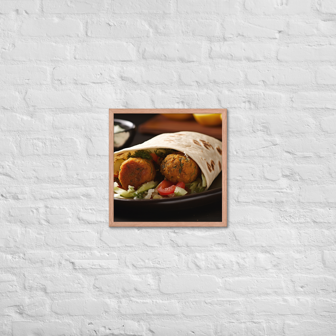 Falafel Shawarma Framed poster 🤤 from Yumify.AI