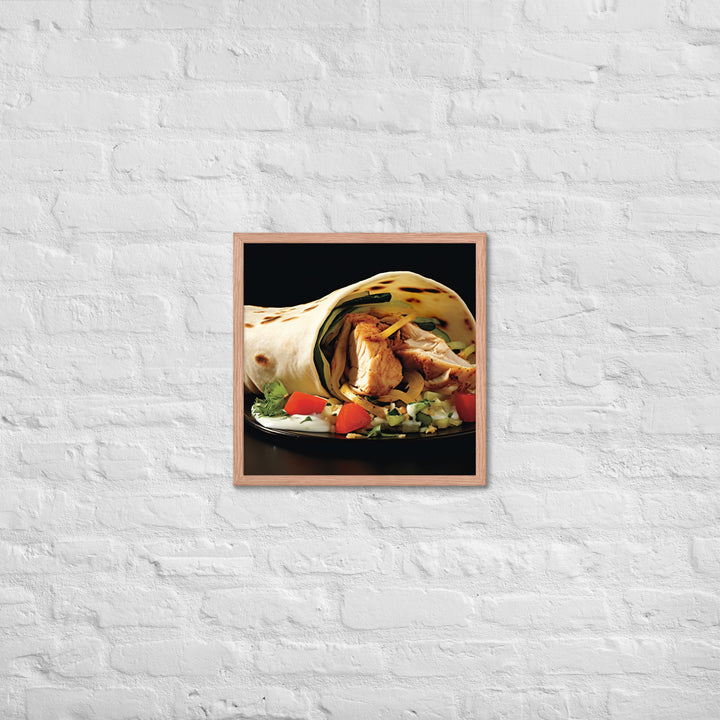 Chicken Shawarma Framed poster 🤤 from Yumify.AI