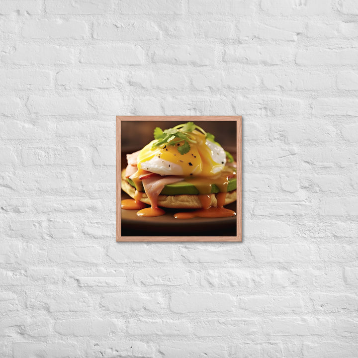 Southwest Eggs Benedict Framed poster 🤤 from Yumify.AI