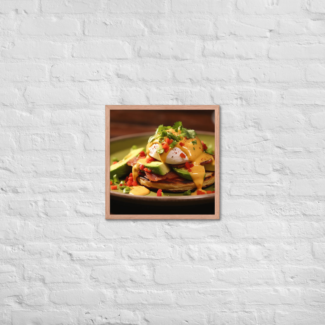 Southwest Eggs Benedict Framed poster 🤤 from Yumify.AI