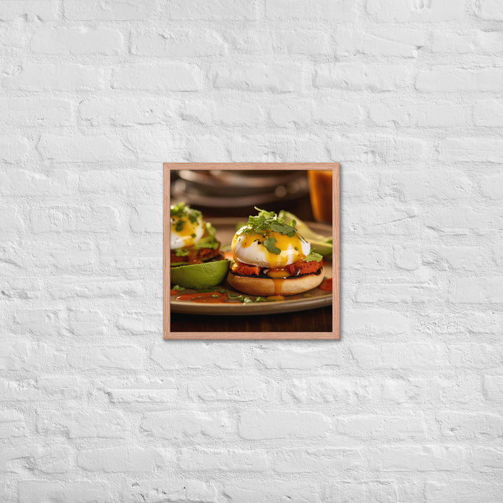 Southwest Eggs Benedict Framed poster 🤤 from Yumify.AI