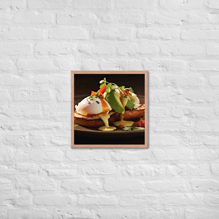 Southwest Eggs Benedict Framed poster 🤤 from Yumify.AI