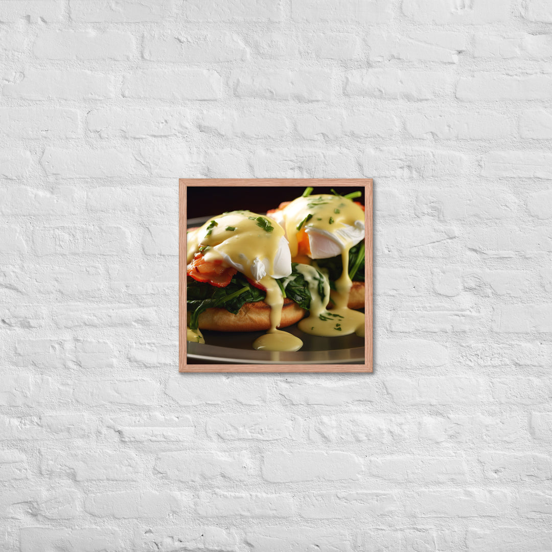 Florentine Eggs Benedict Framed poster 🤤 from Yumify.AI