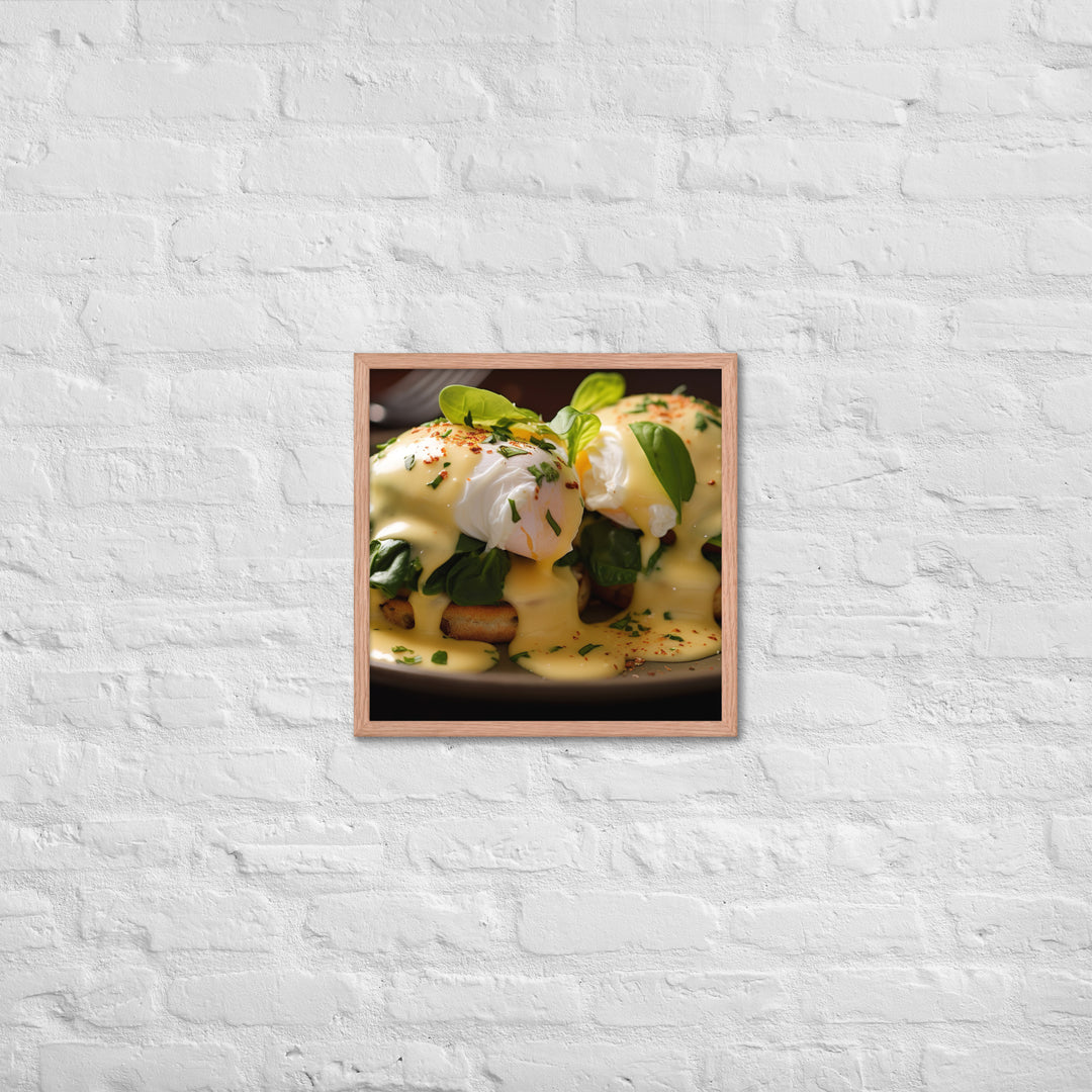 Florentine Eggs Benedict Framed poster 🤤 from Yumify.AI