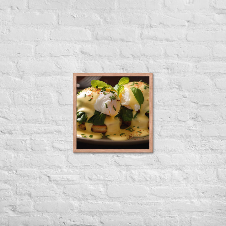 Florentine Eggs Benedict Framed poster 🤤 from Yumify.AI