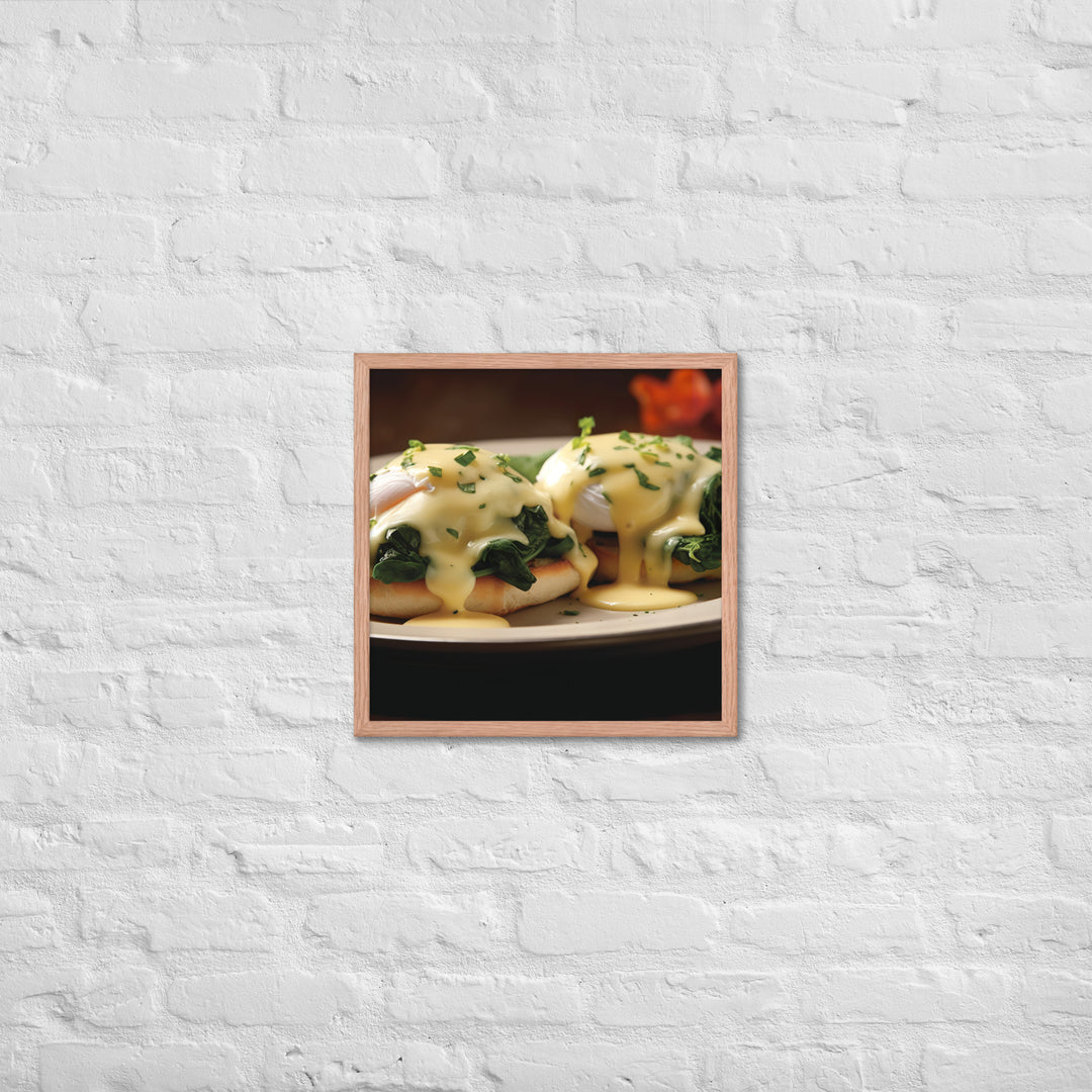 Florentine Eggs Benedict Framed poster 🤤 from Yumify.AI