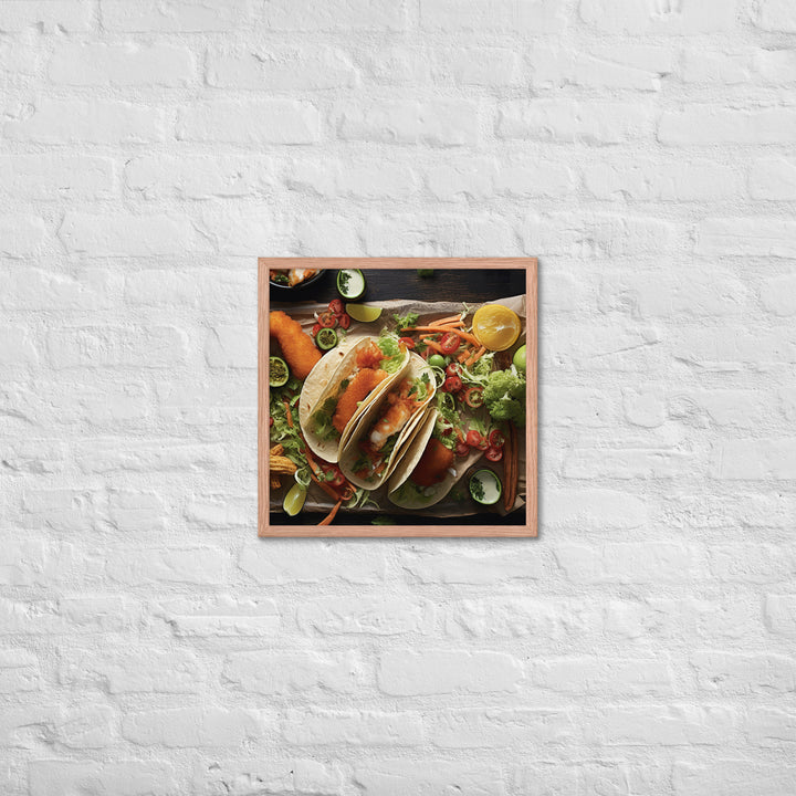 Fish Tacos and Chips Framed poster 🤤 from Yumify.AI