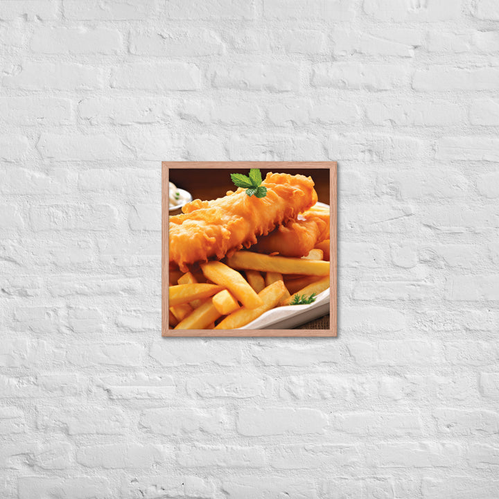 Fish and Chips Framed poster 🤤 from Yumify.AI