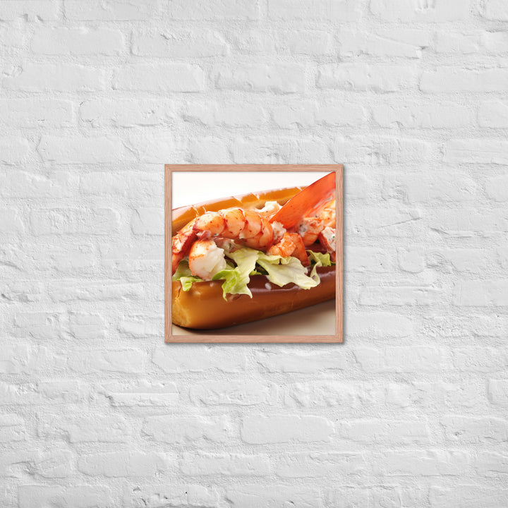 Lobster Roll Framed poster 🤤 from Yumify.AI