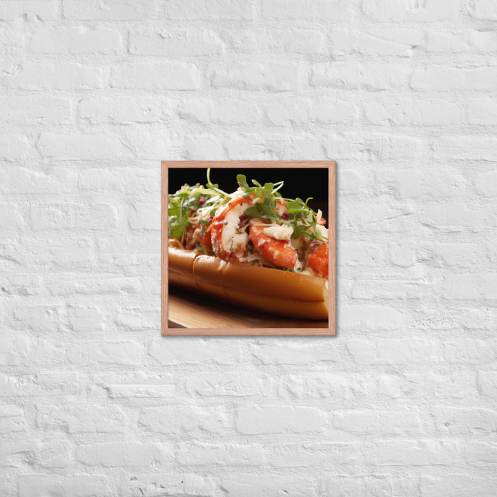 Lobster Roll Framed poster 🤤 from Yumify.AI