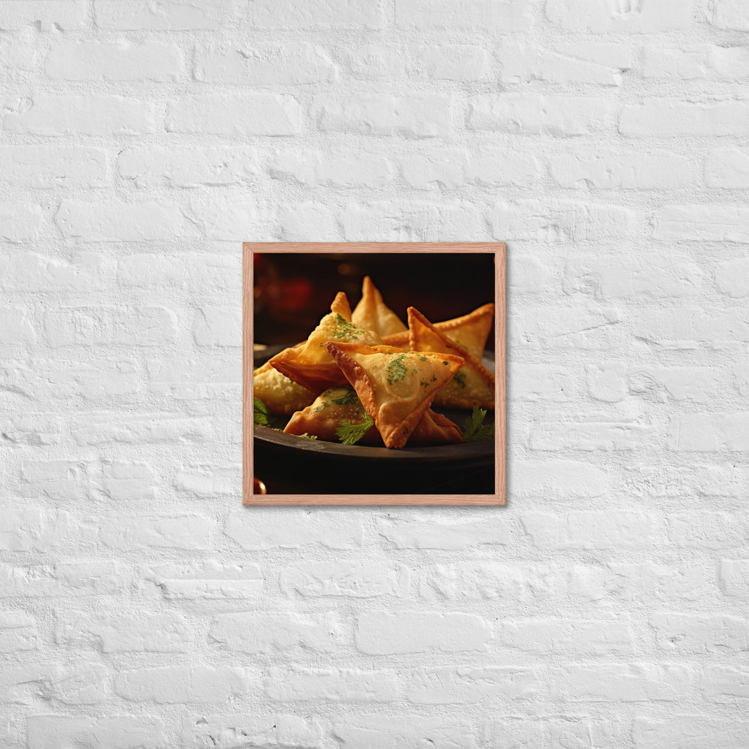 Samosa Framed poster 🤤 from Yumify.AI