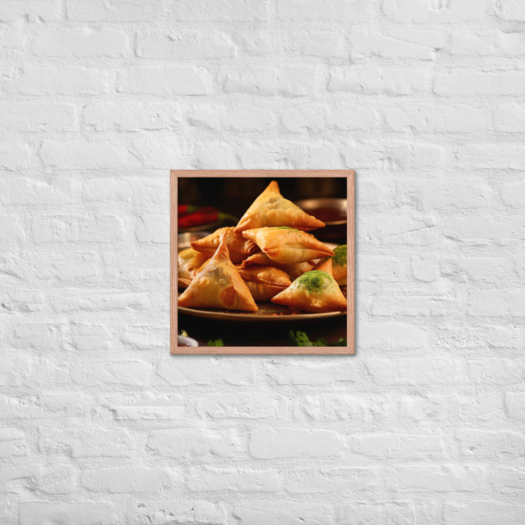 Samosa Framed poster 🤤 from Yumify.AI