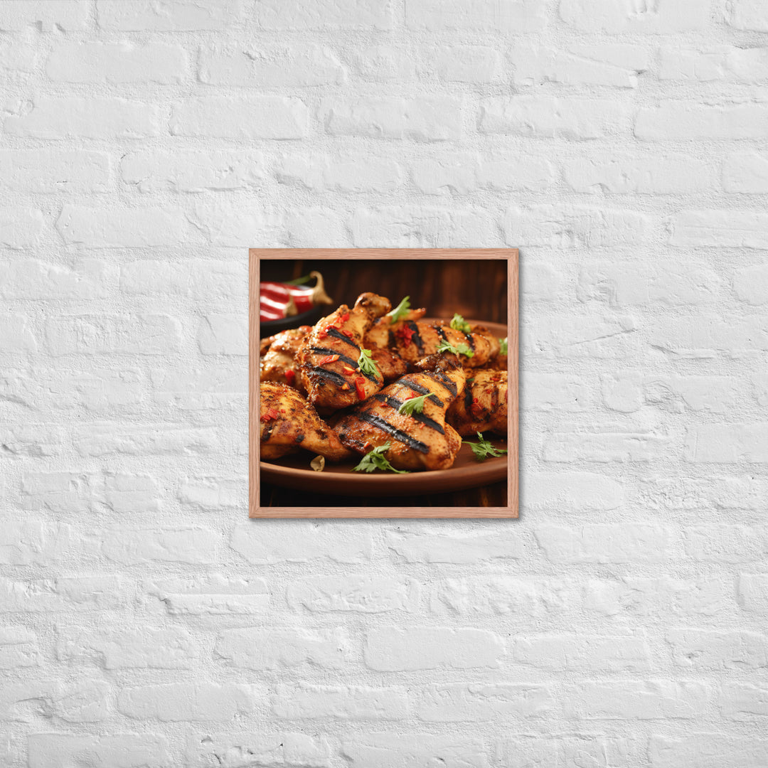 Kenyan Pilipili Chicken Framed poster 🤤 from Yumify.AI