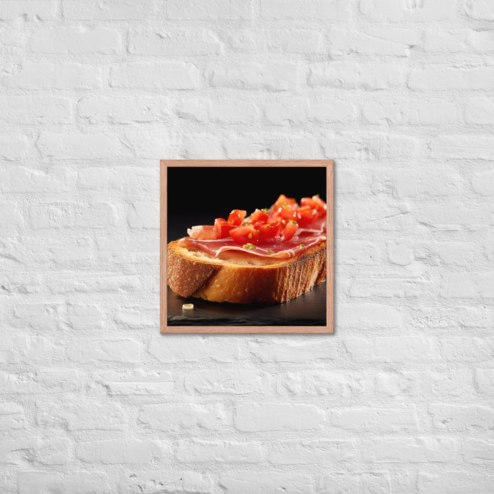 Tosta con Jamn y Tomate Framed poster 🤤 from Yumify.AI