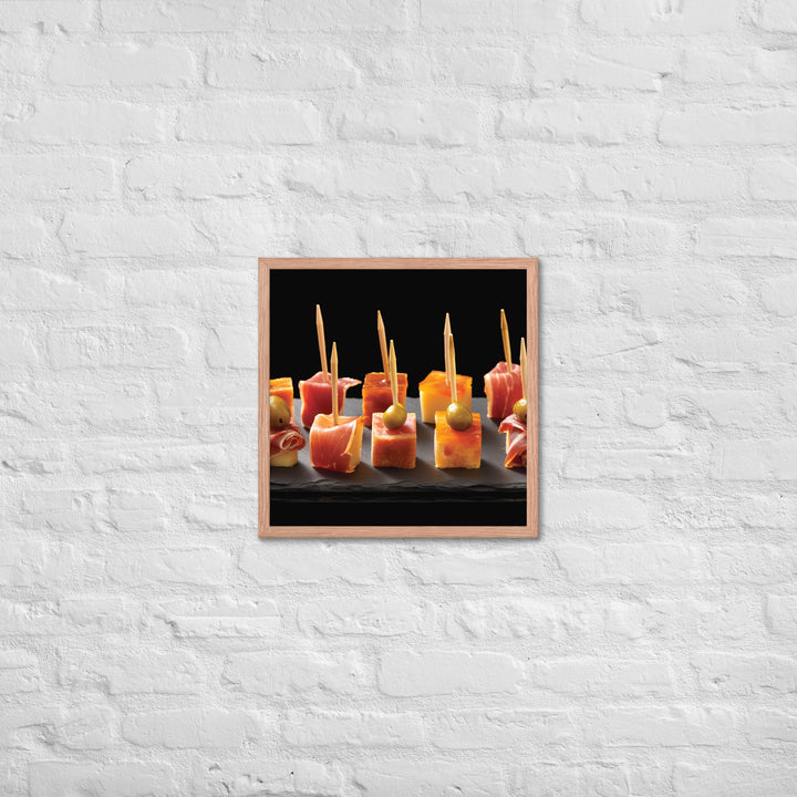 Pinchos de Jamn Framed poster 🤤 from Yumify.AI