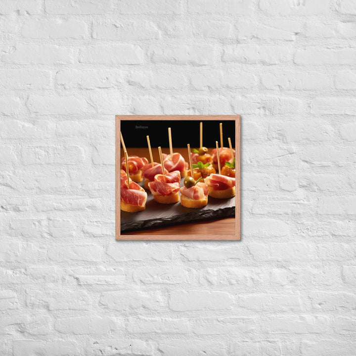 Pinchos de Jamn Framed poster 🤤 from Yumify.AI