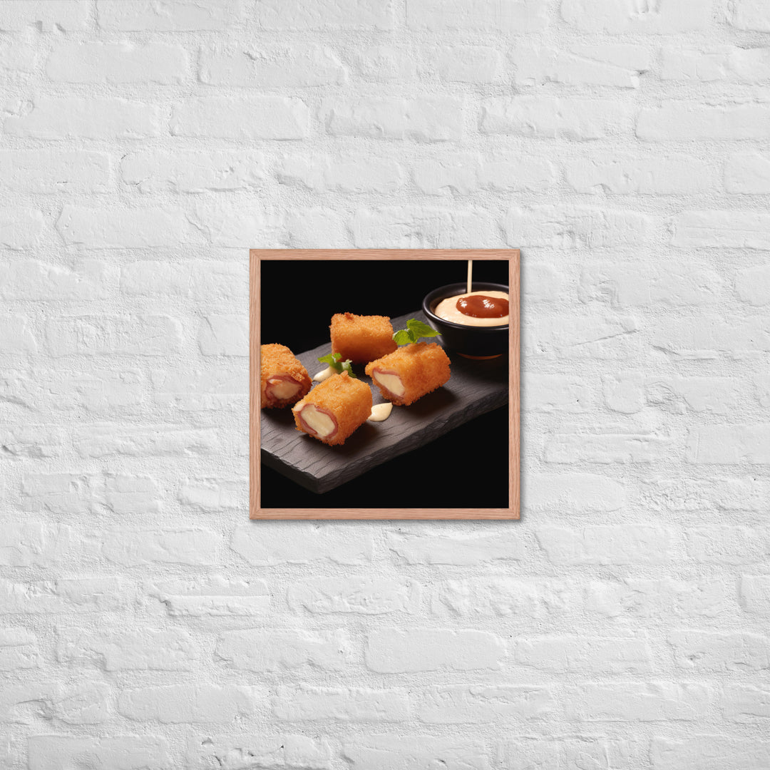 Jamn Serrano Croquettes Framed poster 🤤 from Yumify.AI