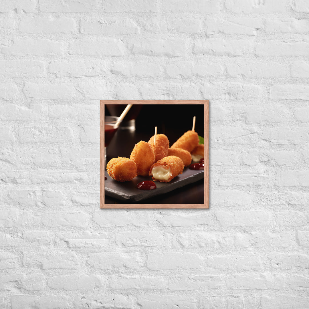 Jamn Serrano Croquettes Framed poster 🤤 from Yumify.AI