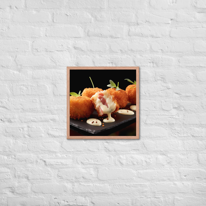 Jamn Serrano Croquettes Framed poster 🤤 from Yumify.AI