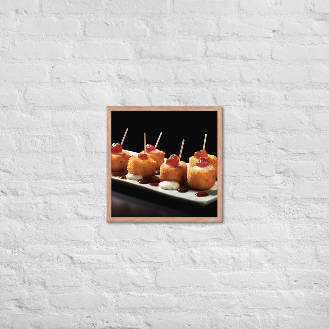 Jamn Serrano Croquettes Framed poster 🤤 from Yumify.AI