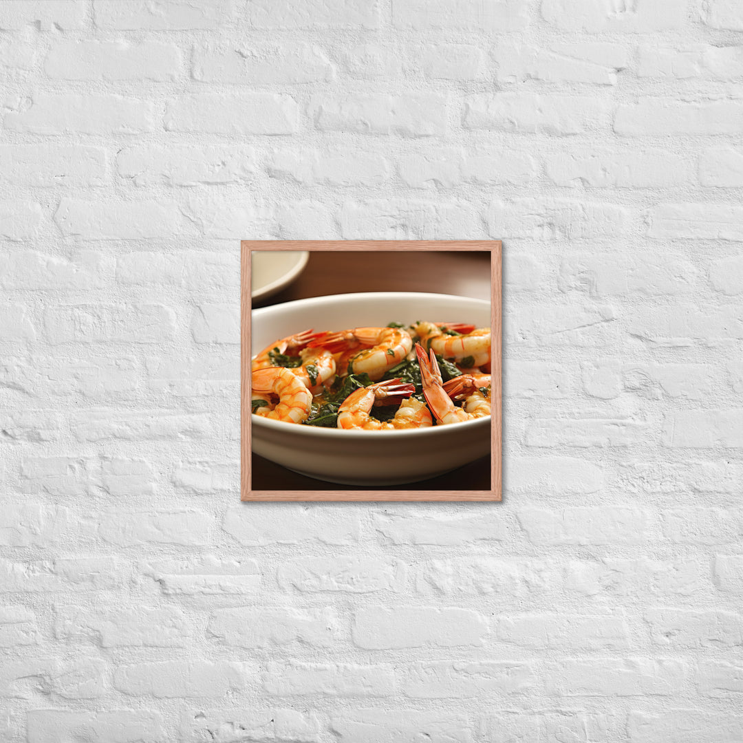 Gambas al Ajillo Framed poster 🤤 from Yumify.AI