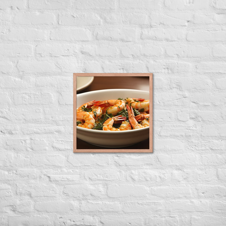 Gambas al Ajillo Framed poster 🤤 from Yumify.AI