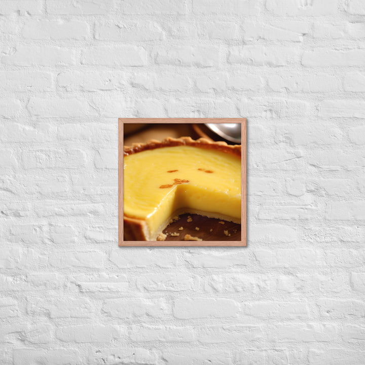 Egg Custard Tart Framed poster 🤤 from Yumify.AI