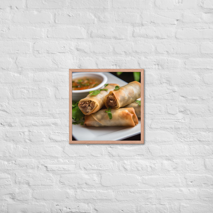 Spring Rolls Framed poster 🤤 from Yumify.AI