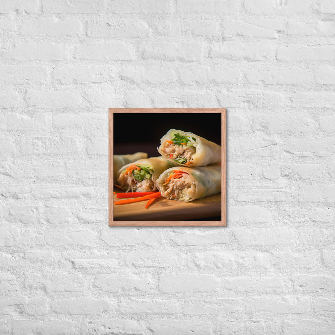 Spring Rolls Framed poster 🤤 from Yumify.AI