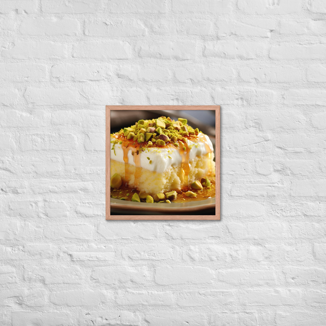 Knafeh Framed poster 🤤 from Yumify.AI