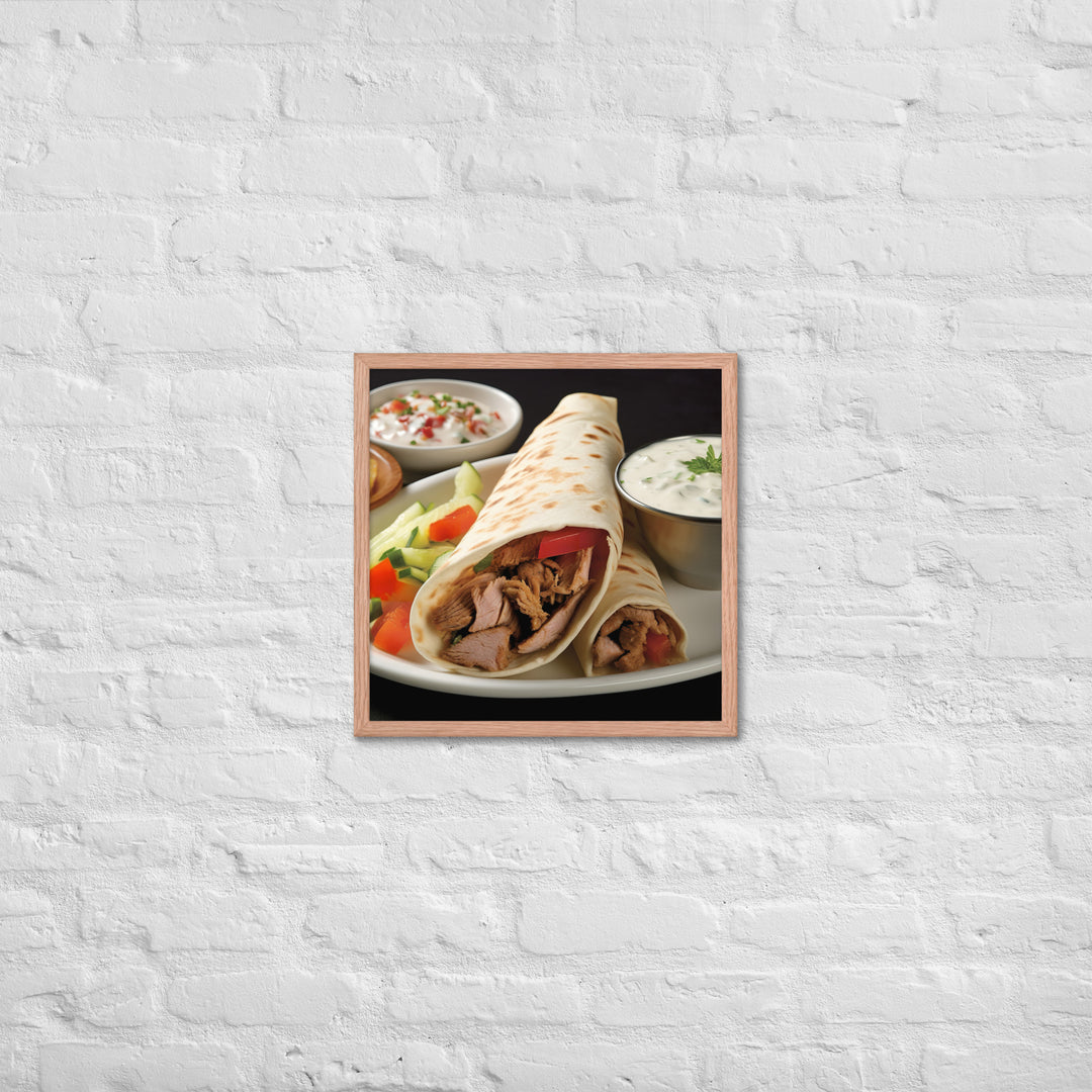 Shawarma Framed poster 🤤 from Yumify.AI