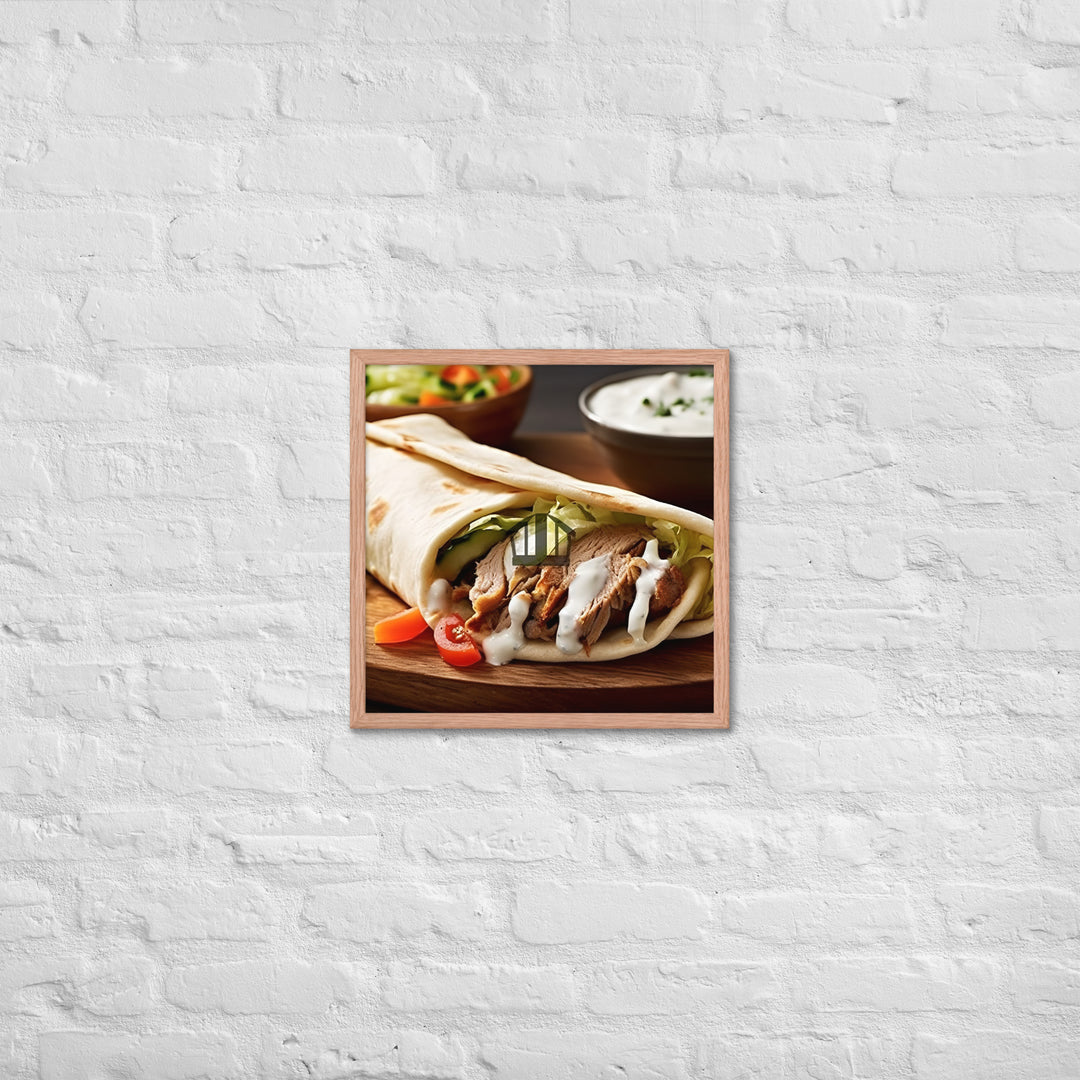 Shawarma Framed poster 🤤 from Yumify.AI