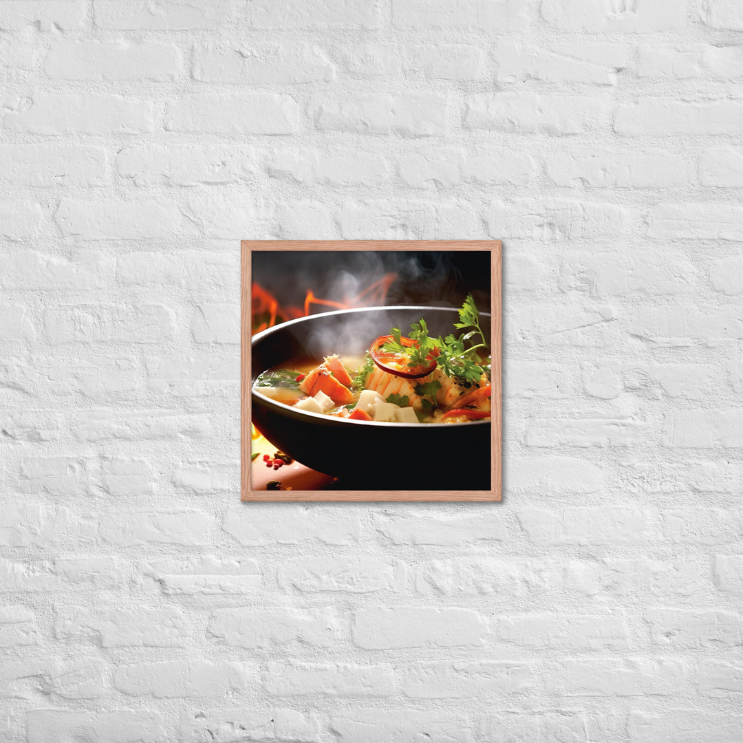 Fijian Fish Soup Framed poster 🤤 from Yumify.AI