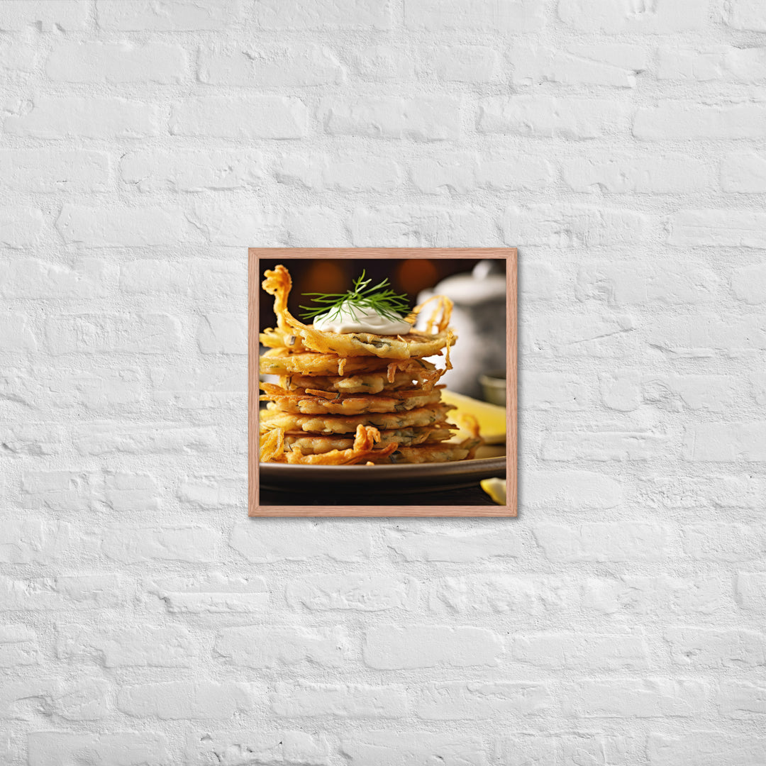 Whitebait Fritters Framed poster 🤤 from Yumify.AI