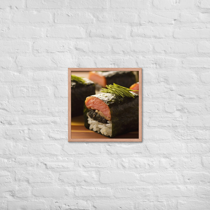 Spam Musubi Framed poster 🤤 from Yumify.AI